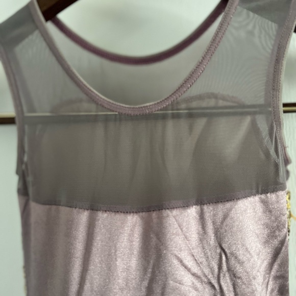 Weissman Dance Costume Purple Tulle and Gold Overlay Size MC - Picture 15 of 16